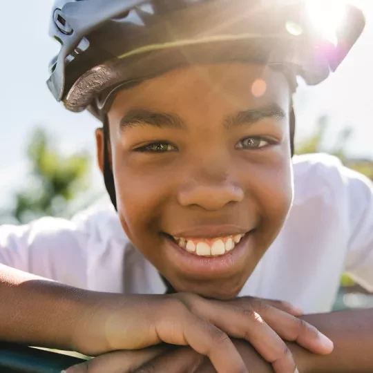 young kid smiling